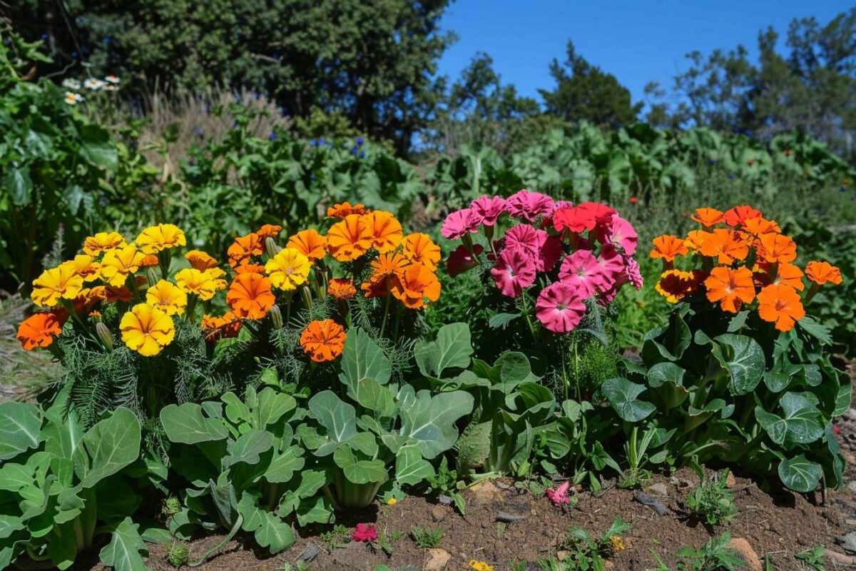 Cultivez un jardin sain: 5 fleurs qui protègent vos légumes tout en les embellissant