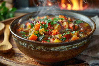 Découvrez comment réaliser un délicieux potage de légumes d'hiver pour vous réchauffer durant les soirées froides